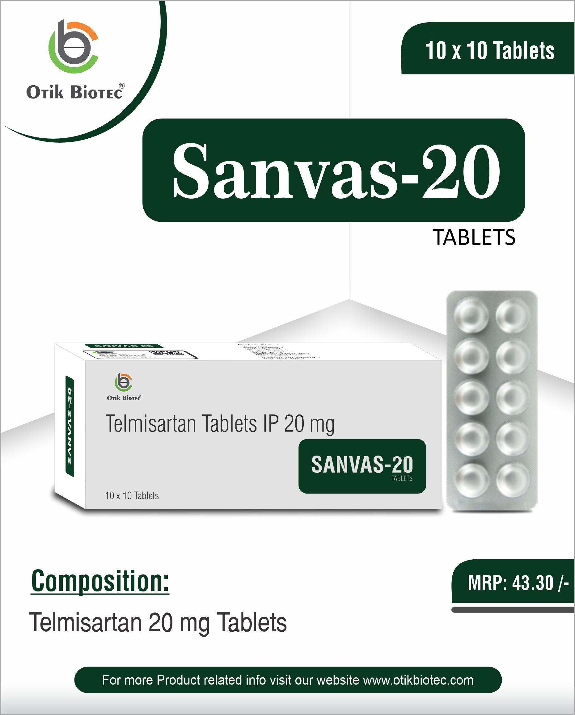 Sanvas-20 Tablets